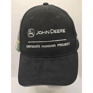 John Deere Corporate Hangar Project Strapback Cap Hat Cary Francis‎ Group NWT